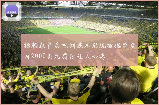 杨瀚森首度吃到技术犯规被拖离场内2000美元罚款让人心疼